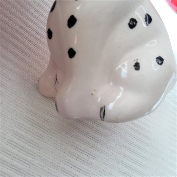 Salt & Pepper Shakers Dalmation Dog Red Fire Hydrant Set Vintage Retro - Picture 5 of 7